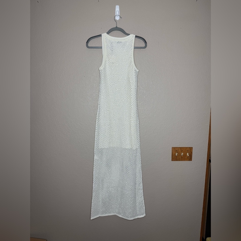 Sandro Rhinestone-Embellished Knitted Maxi Dress - Picture 6 of 9